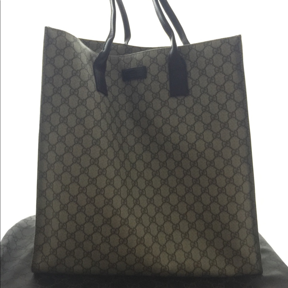 Gucci canvas large tote